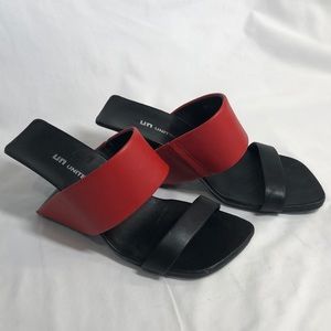 United Nude red and black sandals